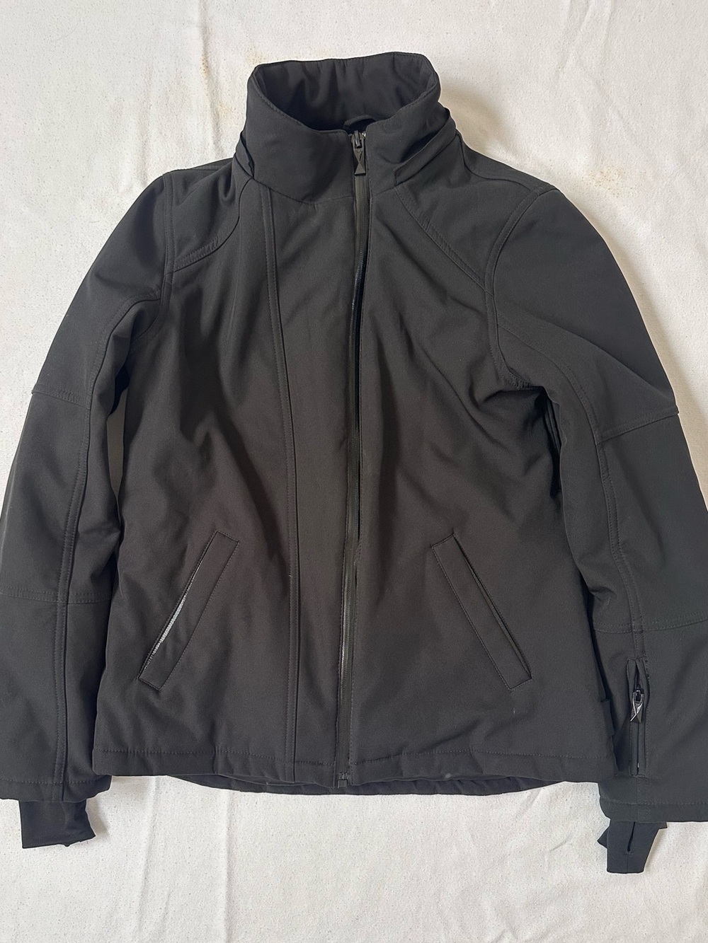 Topshop Sno women’s insulated black ski jacket-size 8